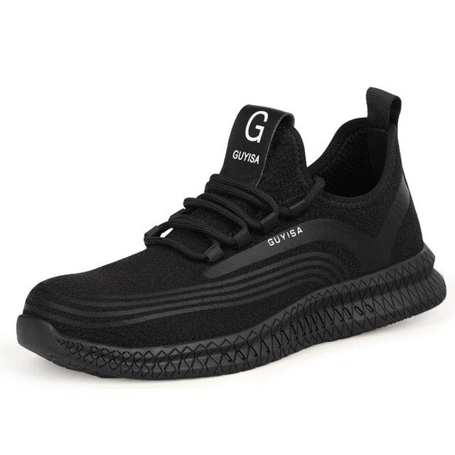 Safety Labor Insurance Shoes Men's Anti-smashing Anti-piercing Work Shoes Summer Breathable Lightweight Mesh Hiking Shoes