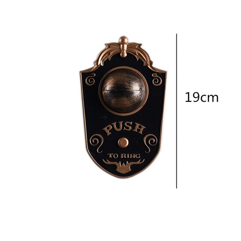 Novelty Doorbell Halloween Door Decorations Horror Props Creepy Eyes Doorbell Haunted House Escape Home Bar Scary Rotating Eyes