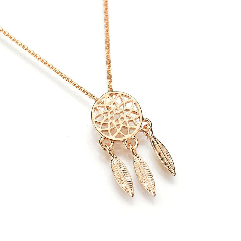 New fashion dream catcher series Jewelry necklace Exquisite alloy hollow pendant necklace Popular chain collares Gifts women2019