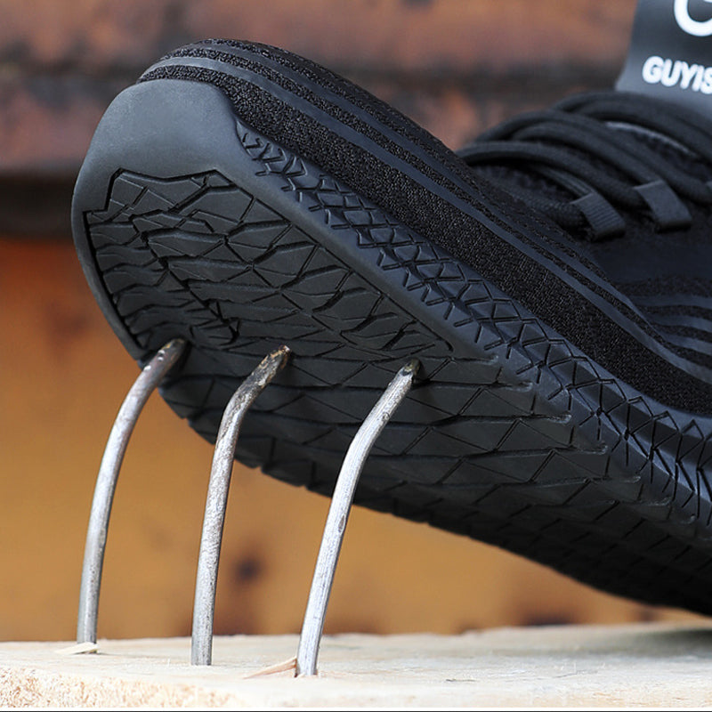 Safety Labor Insurance Shoes Men's Anti-smashing Anti-piercing Work Shoes Summer Breathable Lightweight Mesh Hiking Shoes