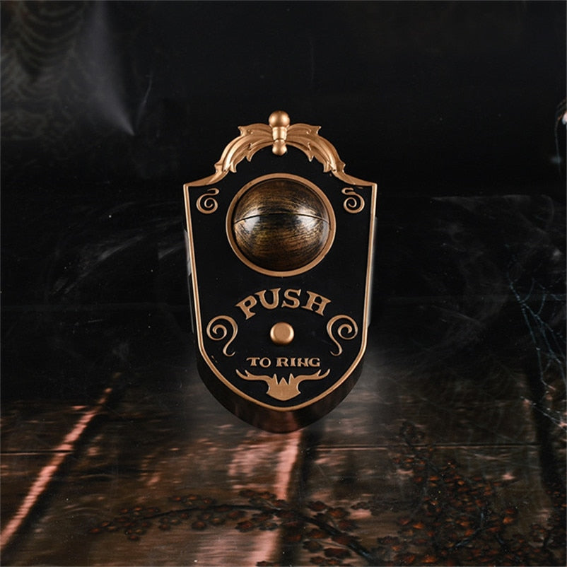 Novelty Doorbell Halloween Door Decorations Horror Props Creepy Eyes Doorbell Haunted House Escape Home Bar Scary Rotating Eyes