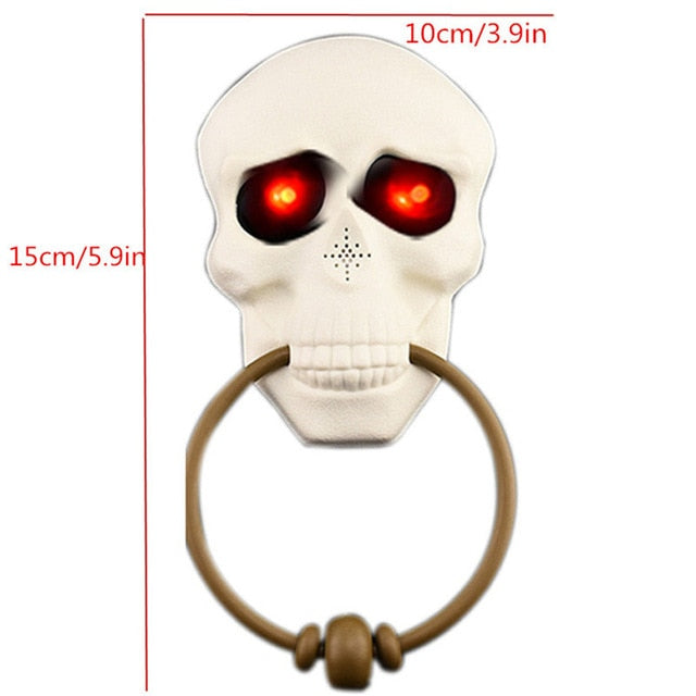 Novelty Doorbell Halloween Door Decorations Horror Props Creepy Eyes Doorbell Haunted House Escape Home Bar Scary Rotating Eyes