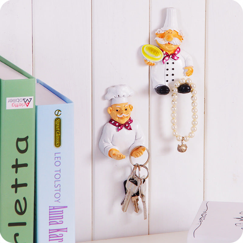 2pcs/lot Cute Self Adhesive Wall Plug Holder Self Adhesive Plug Hook Kitchen Plug Hanger KCBII011303X2